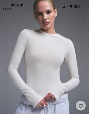 NWT Skims Cotton jersey long sleeve XXS thumbnail 2