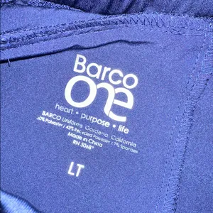 Barco Uniforms Navy Blue nurses scrubs Joggers size large tall thumbnail 5