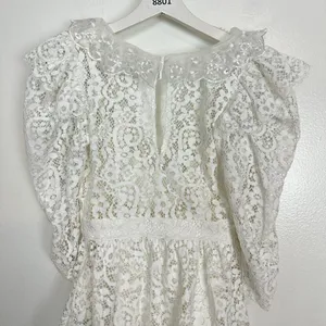 FOR LOVE & LEMONS Santo Romper in White Size XX-Small NWT thumbnail 11