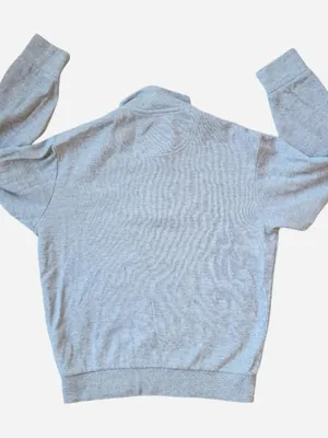 U.S. Polo Assn. light grey quarter zip sweatshirt - size medium thumbnail 4