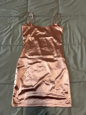 Pink silk cut out dress dress thumbnail 2