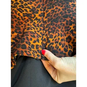 Black‎ Halo Jackie Dress Women 0 Brown Black Leopard Print Strapless Sheath thumbnail 7