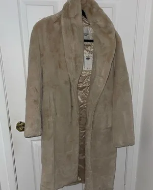 Abercrombie Faux Fur Long-Length Coat A&F XS thumbnail 3