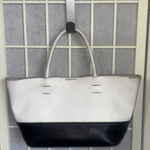 Vintage Y2K Hype Colorblock Mod Leather Box Tote Shoulder Bag Handbag Purse thumbnail 3
