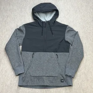 The North Face 1/4 Zip Hoodie Women M Gray Gorpcore Hiking Granola Girl Academia thumbnail 1