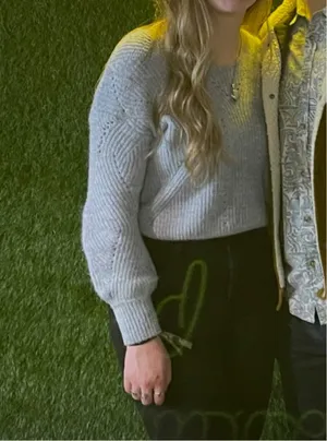 Moon & Madison Periwinkle Light Blue Knit Sweater thumbnail 4