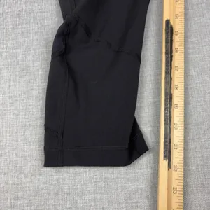 Lululemon Leggings Womens 10 Black Capri Drawstring Side Pocket Running Yoga Gym thumbnail 2