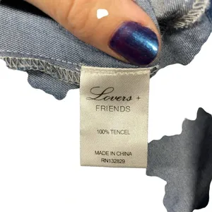 Lovers + Friends Carmine Chambray Tencel Top Size‎ Medium thumbnail 12