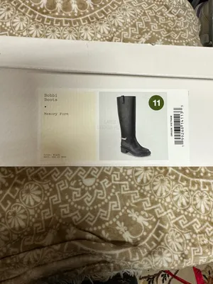 a new day Black Mid-Calf Faux Leather Boots with Chain Accent thumbnail 9
