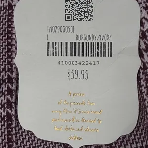 Altar'd State NWT Burgundy Plaid Mini Skort thumbnail 6