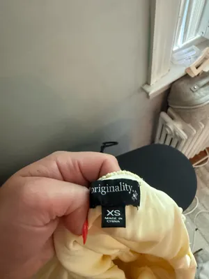 Boutique yellow ruffle dress thumbnail 4