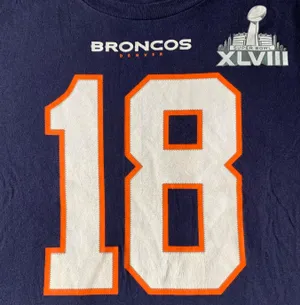 Denver Broncos Manning BLUE T thumbnail 4