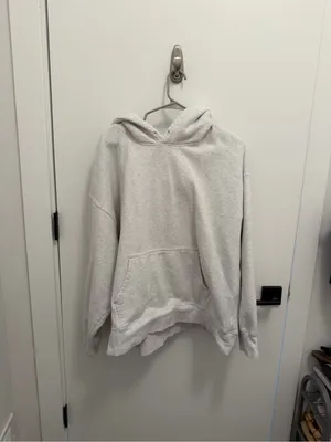 Aritzia TNA Cozy Fleece Boyfriend Hoodie in Heather Chrome size XXL thumbnail 2