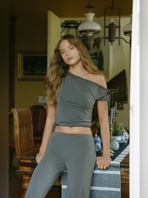 NWT Simi Pant in Charcoal by With Jéan size medium thumbnail 3