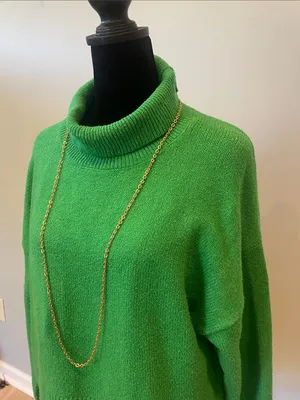 A New Day Classic Green Turtleneck Sweater - Women’s medium thumbnail 2