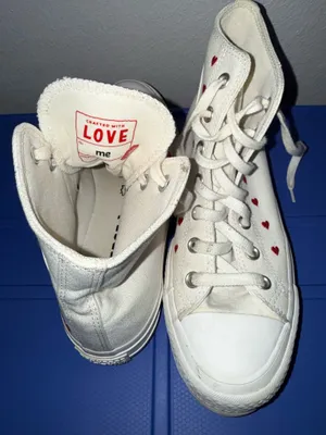 Converse White High-top Valentines limited Edition thumbnail 7