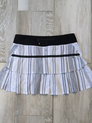 Lululemon Run Pace Setter Skort in Groovy Stripe Nimbus Size 6 W8301R thumbnail 10