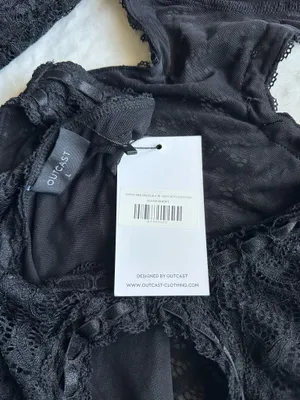Outcast Clothing Amore Mini Dress Black thumbnail 11