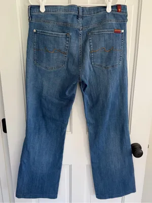 7 For All Mankind The Original Bootcut Nova Jeans Size 32 Medium Wash thumbnail 4