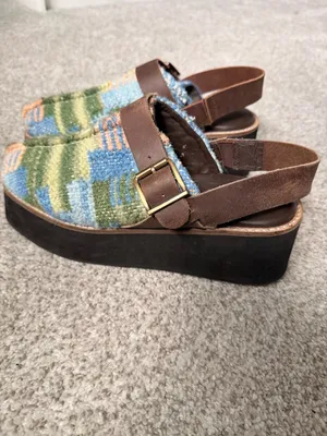 Free People Astrid Platform Mule Clogs in Stargazer Mix thumbnail 6