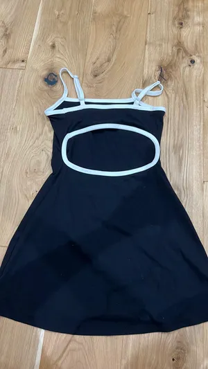 Wild fable Black athletic open back tennis dress thumbnail 3