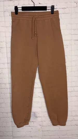 Aritzia‎ Tna Cozy Fleece Perfect Sweatpants Brown Joggers Small 79788 thumbnail 1