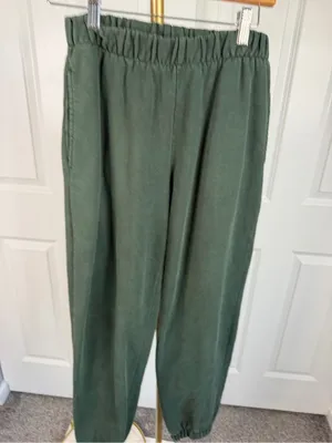 Brandy Melville Green Cotton Blend Jogger Sweatpants Size S thumbnail 7