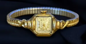 Vintage Bulova 10K gold filled mechanical windup watch thumbnail 1