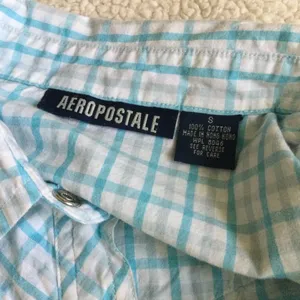 Aeropostale Vintage Y2K Plaid Pearl Snap Button Down Western Shirt - Sz Small thumbnail 10