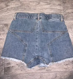 Revice High Rise Star Denim Shorts thumbnail 2