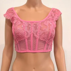Victoria's Secret Dream Angels small Boho cap sleeve corset BC 3185 thumbnail 11