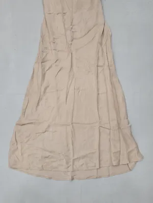 Zara Beige Maxi Slip Dress with Disc-Strap Detail Size XL thumbnail 4