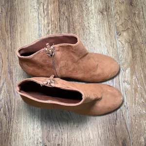 Old Navy Womens Roasted Chestnut Brown Block‎ Heel Ankle Booties Size 9 READ thumbnail 7