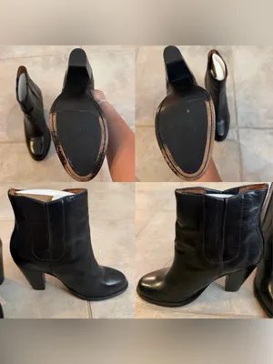 Frye Jenny Jet Black Leather Chelsea Ankle Boots Women’s Size 7 thumbnail 7