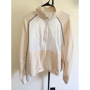 OFFLINE by Aerie Cream White Colorblock Full Zip Track Jacket XL thumbnail 2