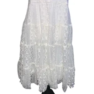 Jody California White Lace Sleeveless Dress V-neck Western Cowgirl Boho thumbnail 3