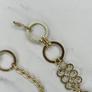 Textured Gold Chain Belt Circle Lattice XS/S ✨ thumbnail 2