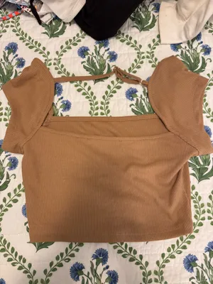 Brown crop top thumbnail 2