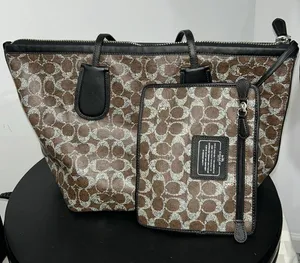 Coach F33504 Signature Taxi Zip Top Tote thumbnail 1