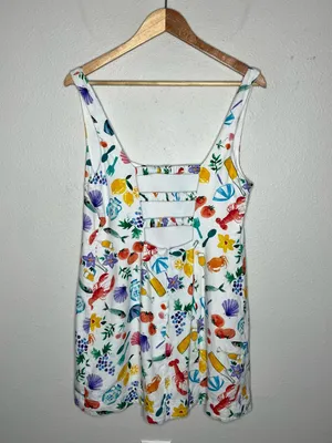 Show Me Your Mumu Steph Mini Dress in Italian Picnic Linen Euro Summer thumbnail 4