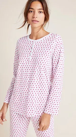 Roller Rabbit heart pajama set size xs  thumbnail 1