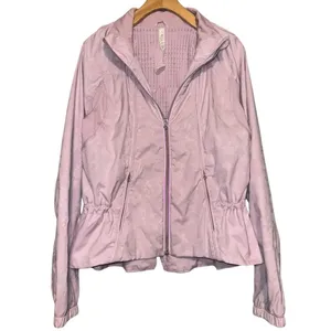 Lululemon Women’s Size 8 Rose Quartz Lavender Jacquard Travel to Track Jacket thumbnail 7