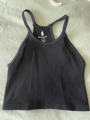 Free People Ribbed Tank Top thumbnail 1