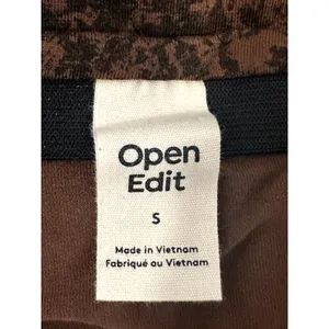 Open Edit Boho Brown Tulip Hem Flowy Knee Length Festival Earthy Skirt S NWT thumbnail 9