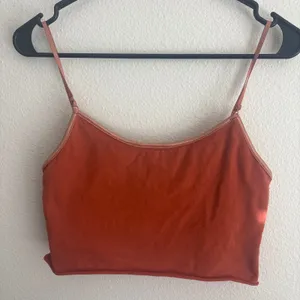 Brittany Black Burnt Orange Cropped Cami Top with Adjustable Straps Size M thumbnail 5