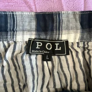 POL Ladies Girls Skirt Button Front Plaid Summer Cotton Sz Large thumbnail 5