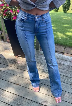 REVICE Modern Seamed Flare Jeans 🔥 thumbnail 1
