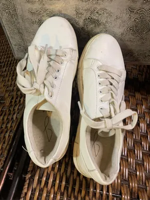 Joie White Leather Sneakers Size 6.5 thumbnail 1