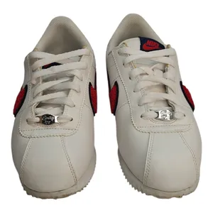 white and blue Nike Cortez sneakers sz 6.5 Y thumbnail 2