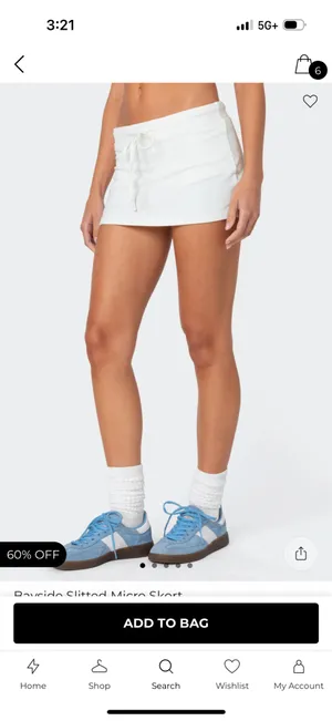 Edikted Bayside Slit Micro Skort thumbnail 7